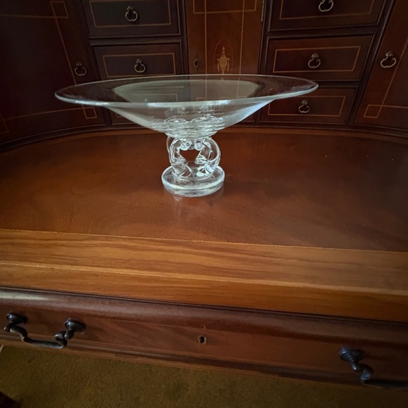 Steuben Crystal Footed Compote  - 10 1/4" Dia. - Picture 3 of 6